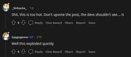 A humourous series of comments (Image via Reddit)